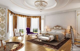 最新欧式新古典家庭卧室装饰设计效果图