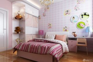 可爱儿童卧室家装壁纸效果图样板大全