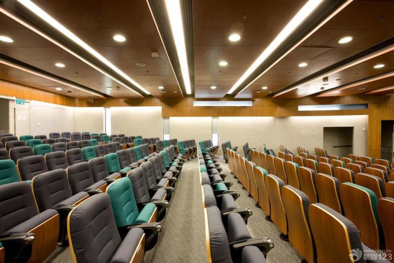 经典阶梯教室金属吊顶装修效果图