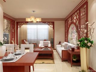 中式古典风格客厅实木家具装修图片
