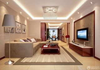 最新简约中式风格150多平米的房子客厅装修效果图