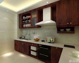 最新90平米三室一厅房屋家装厨房橱柜装修效果图片