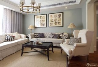 最新80平米小户型客厅沙发摆放欧式装修效果图