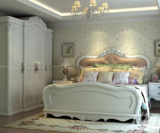 最新80平米小户型卧室壁纸欧式装修效果图片