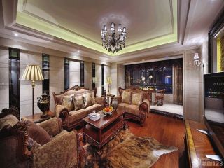 两室一厅美式古典家具装修效果图欣赏