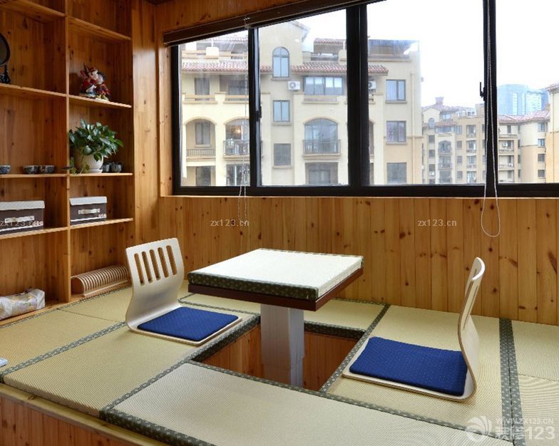 90平地中海风格阳台榻榻米装修效果图欣赏