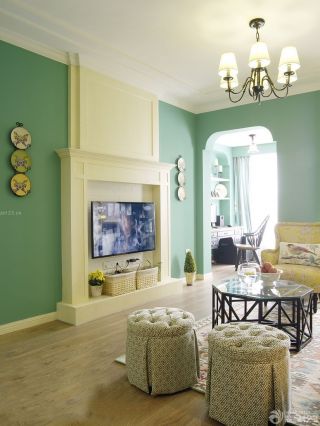 最新现代简约欧式风格客厅布艺沙发套装修效果图