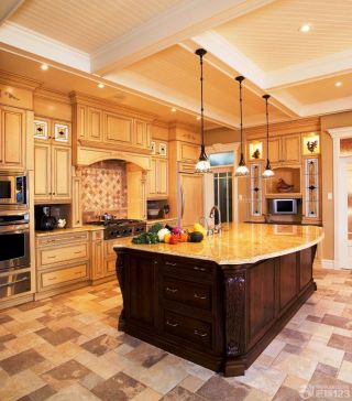 最新欧式古典风格房子厨房装修效果图欣赏