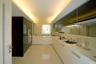 美式现代风格140平米的房子厨房设计装修效果图片大全