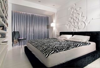80平米房间普通床头背景墙装修效果图片2023
