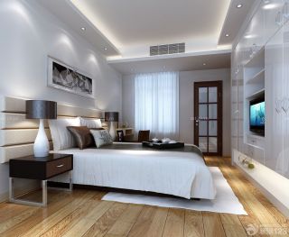 最新90平米两室一厅卧室多功能组合柜装修效果图