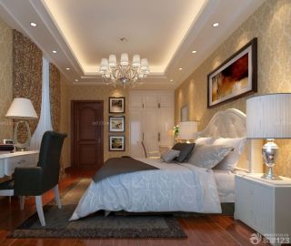 最新90平米两室一厅欧式卧室装修效果图