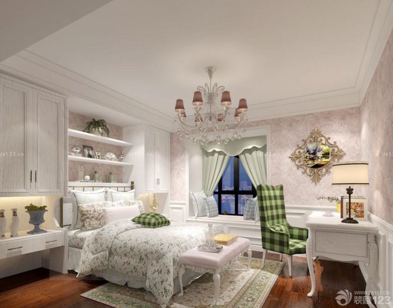 最新欧式田园风格70平米二手房装修效果图