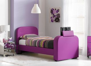 最新紫色温馨家庭房子儿童床装修图片