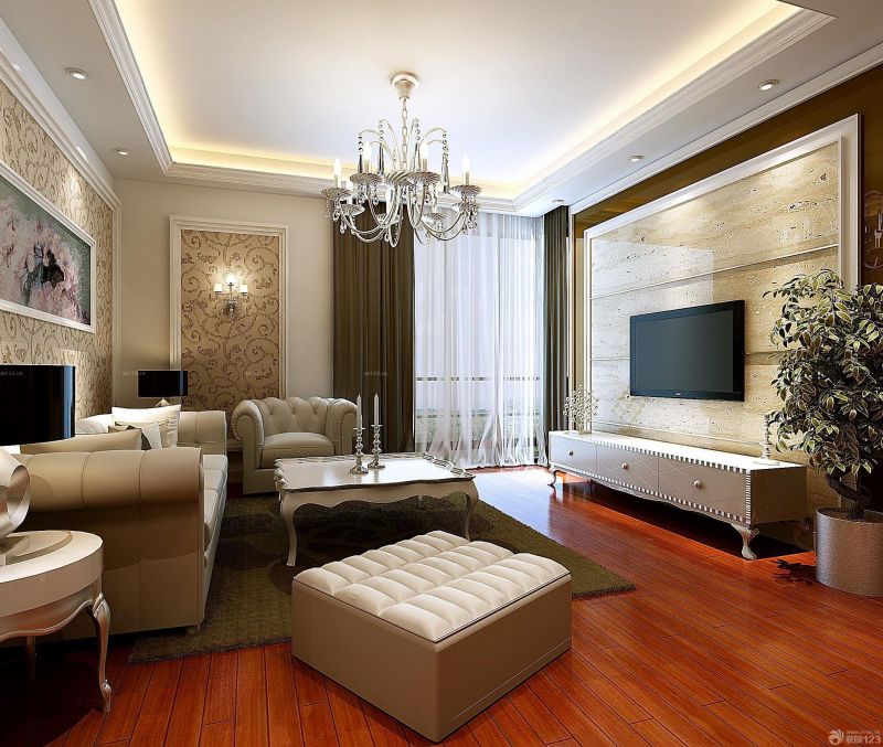 2025简欧风格家装三室一厅一卫90平米房屋装修效果图