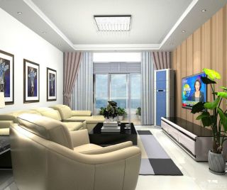 最新90多平方的房子家居客厅装修效果图大全
