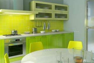 最新小户型室内厨房橱柜颜色装修效果图大全 