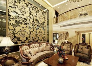 欧式新古典家具客厅多人沙发装修效果图欣赏