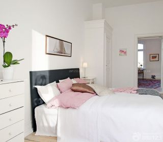 90平米房屋带阁楼卧室白色墙面装修效果图片欣赏