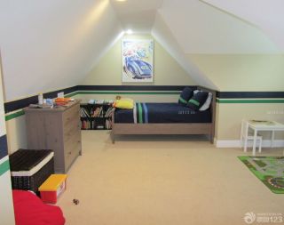 90平米房屋带阁楼儿童卧室装修效果图欣赏
