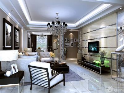 棕榈湾-140㎡-现代风效果图