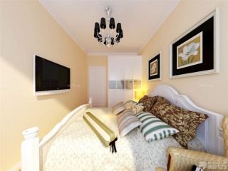 卧室黄色墙面装修效果图片