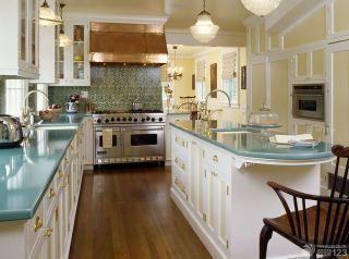 欧式室内厨房橱柜装修设计效果图欣赏