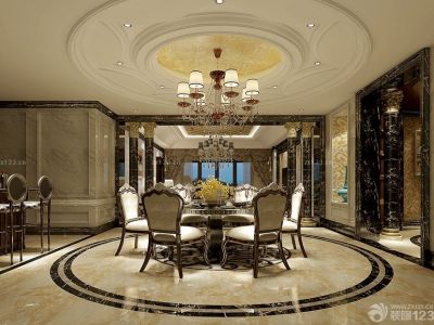 城市嘉苑-120㎡-欧式风效果图