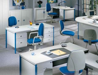 最新现代办公室内办公桌椅布置装修效果图欣赏