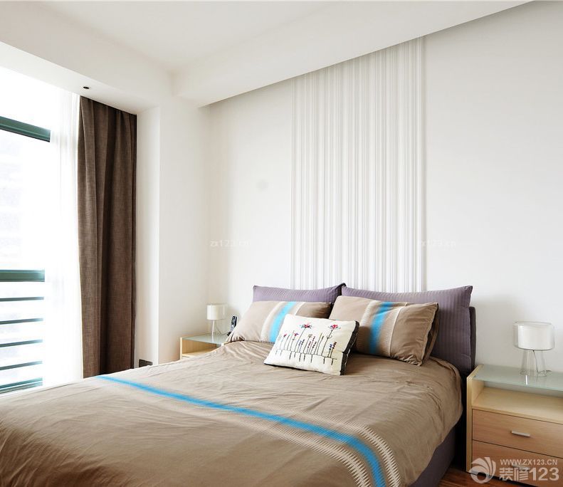 最新90平米新房样板房宜家卧室装修效果图欣赏