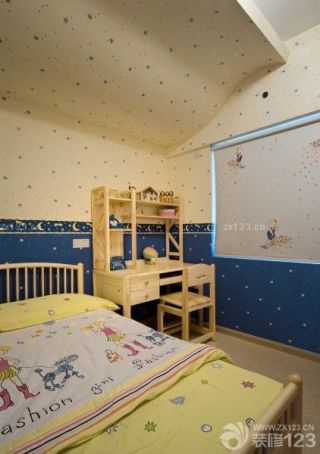 儿童房间墙纸效果图片