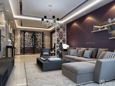 德诚翰景园-113㎡-现代风效果图