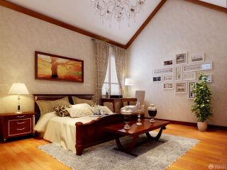 最新简欧风格80平米双叶实木家具卧室装修效果图