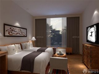 2023酒店客厅欧式窗帘布艺设计效果图片