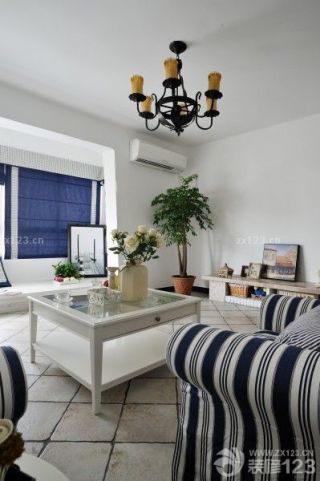 地中海风格公寓客厅装修设计图片