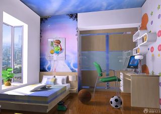 现代简约90平两室一厅儿童房屋装修效果图
