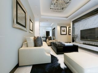 精美现代风格两室一厅装修效果图大全2023图片