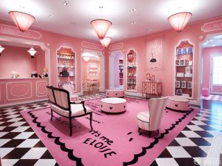 唯美两室一厅粉色墙面装修效果图大全2023图片欣赏