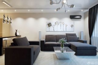 精美两室一厅客厅布艺沙发装修效果图大全2023图片