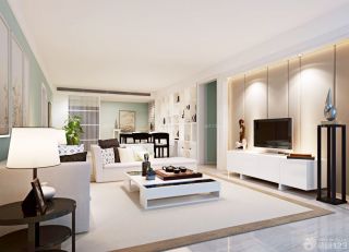 2023现代90平米家装组合沙发装修设计效果图片