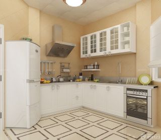 90平方米房屋整体厨房橱柜装修效果图