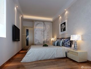 2023最新欧式两房一厅卧室暗花壁纸装修效果图片