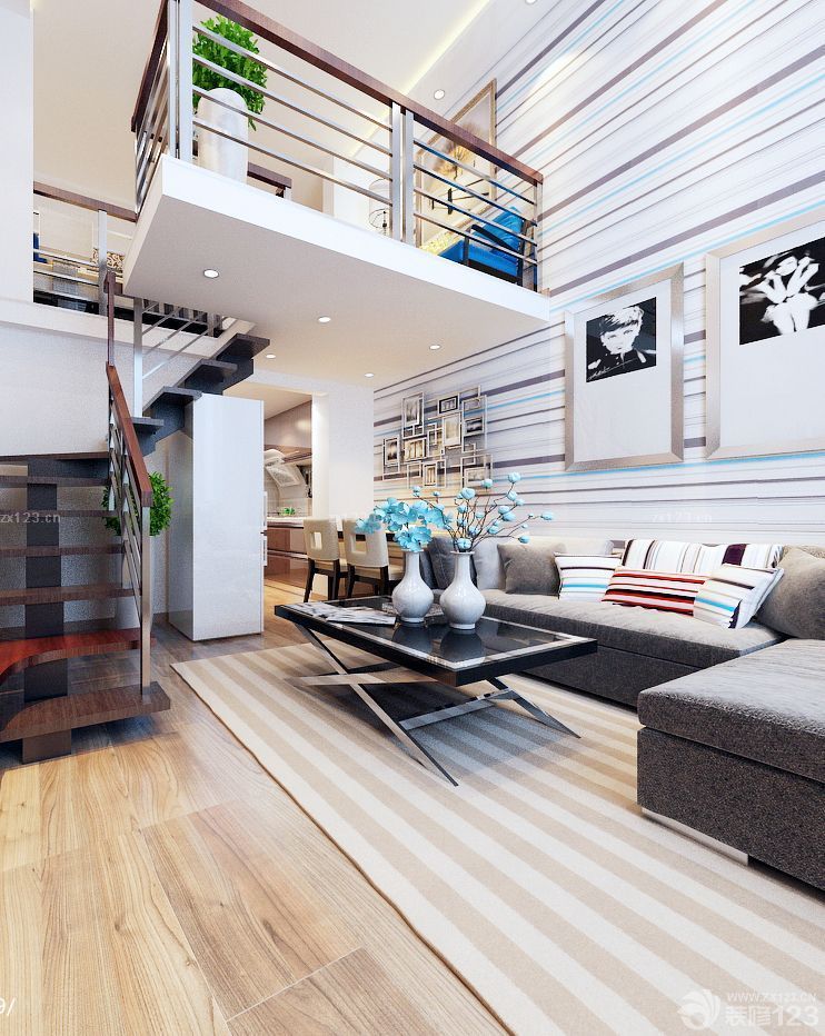 2025现代风格小复式楼梯图片