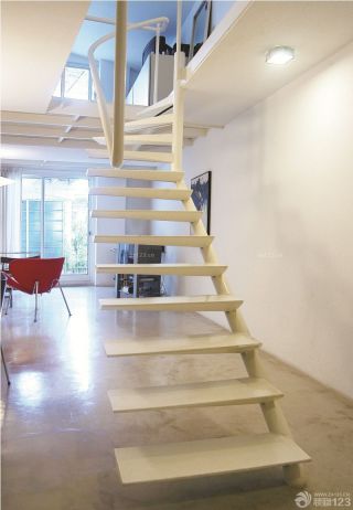 简装现代风格复式楼梯设计效果图欣赏
