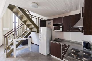 家装复式楼梯设计效果图实木楼梯设计图片