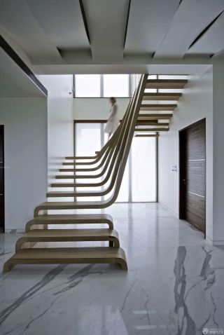 最新创意现代风格复式楼梯设计效果图欣赏