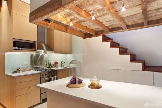 温馨复式顶楼厨房设计装修效果图案例大全