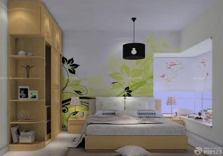 2023田园风格小户型卧室床装修效果图