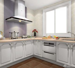 简约欧式风格90平米厨房橱柜装修效果图