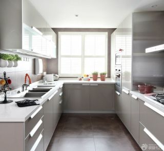 2023现代风格90平米厨房橱柜装修效果图片